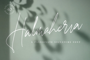 Halmaherra Signature Font Download