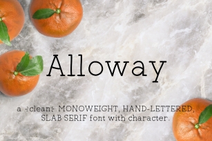 Alloway Font Download