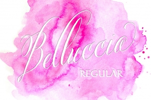 Belluccia Hand Lettered Font Download