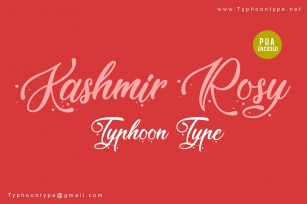 Kashmir Rosy font Font Download