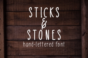 Sticks  Stones Font Download