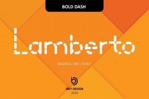 Lamberto Bold Dash Font Download