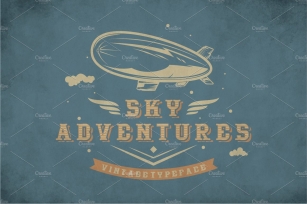 Sky Adventures Vintage Typeface Font Download