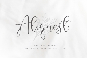 Aliquest Script Font Download