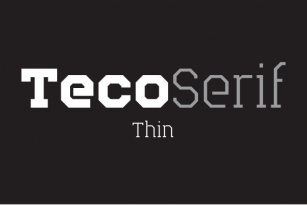 Teco Serif Thin Font Download