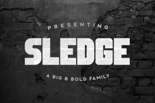 Sledge Typeface Font Download