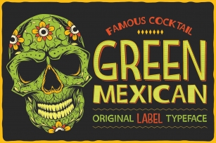 Green Mexican Typeface Font Download