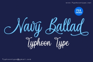 Navy Ballad font Font Download