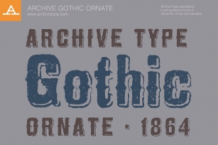 Archive Gothic Ornate Font Download