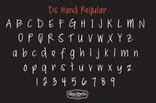 Ds Hand Regular Font Download