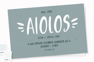 Aiolos Greek with extras Font Download