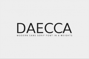 Daecca Sans Serif Family Font Download