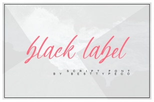 Black Label Font Download