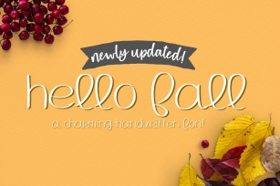 UPDATED! Hello Fall Handwritten Font Download