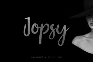 Jopsy. Handwritten Font Download