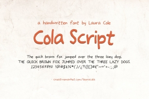 Cola Script Font Download