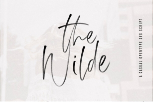 The Wilde | SVG Font Download