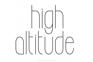 High Altitude Font Download