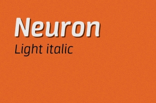 Neuron light italic Font Download