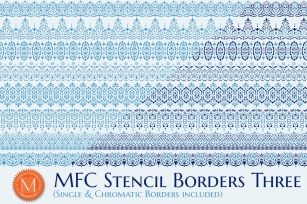 MFC Stencil Borders Three Font Download