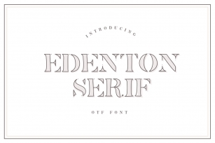 Edenton Serif Font Download