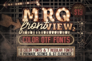 Marquee Front View Font Download