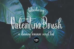 VALENTINA BRUSH Thin Script Font Download