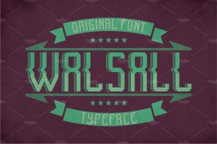 Walsall Vintage Label Typeface Font Download