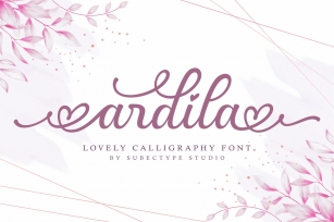 Ardila / Lovely Calligraphy Font Download