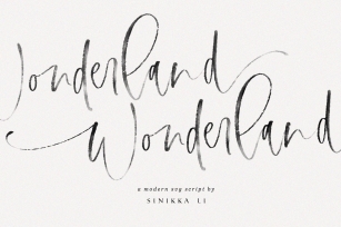 Wonderland SVG Script Font Download