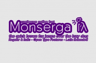 Monserga Outline Font Download
