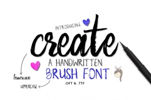 Create Brush Font Download