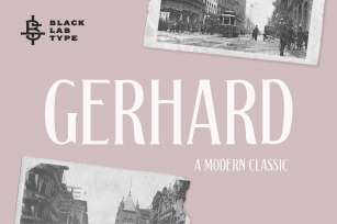 Gerhard: A Modern Classic Font Download