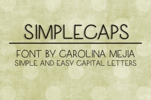 SIMPLECAPS FONT Font Download