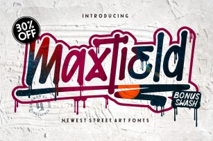 Maxtield [+Bonus Splatter] Font Download