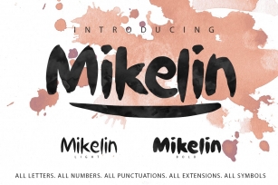 Mikelin family typeface + Extras Font Download