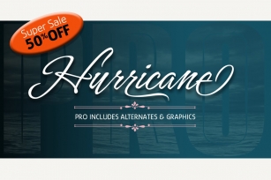 Hurricane Pro 50% Off Limited Time Font Download