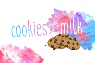 cookies  milk Font Download