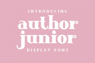 Author Junior Font Download