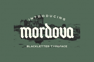 Mordova Blackletter Typeface Font Download
