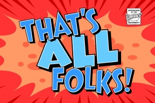 That's All Folks Font Download