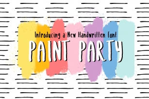 Paint Party + Painted Elements Font Download