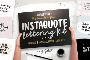 Instaquote Lettering Kit Font Download
