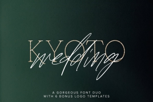 Kyoto Wedding Duo w/ Extras Font Download