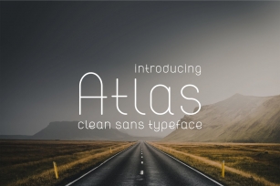 Atlas. Clean modern sans font. Font Download