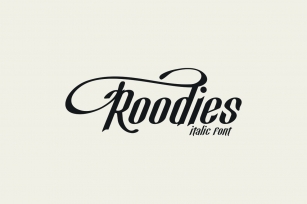 Roodies italic Font Download