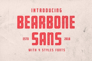Bearbone Sans (8 Total!) Font Download