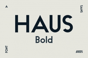 HAUS Sans Bold Font Download