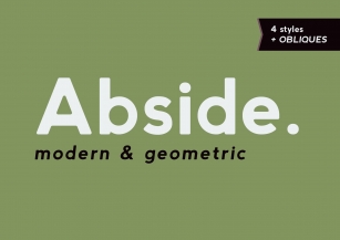 Abside (Modern  Geometric) Font Download
