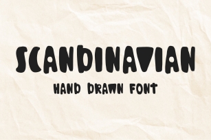 Scandinavian – hand drawn font Font Download